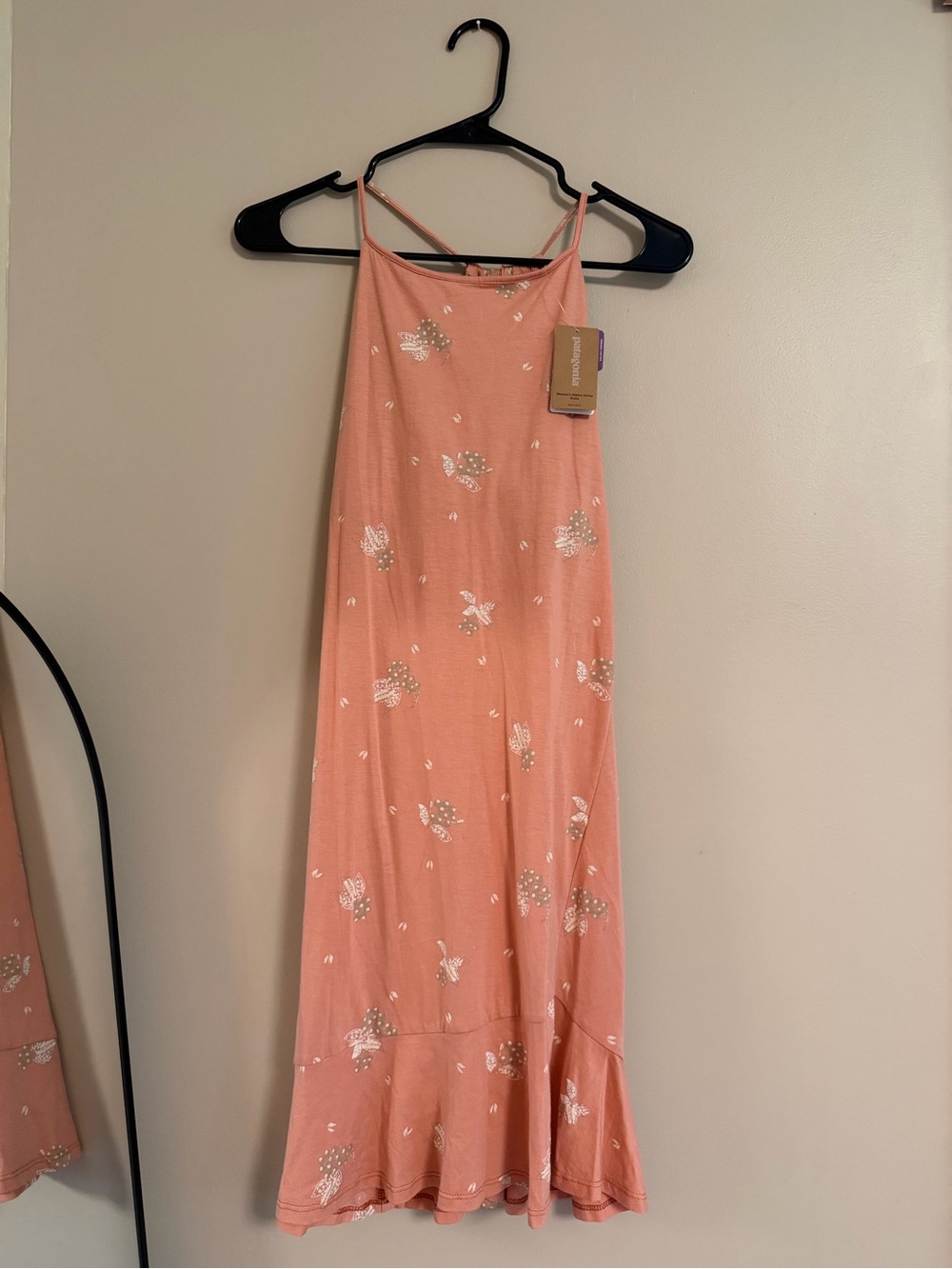 Patagonia Women’s Coral Pink Floral Slip Dress